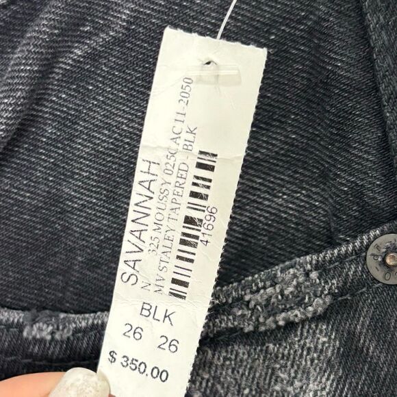 NWT MOUSSY VINTAGE Staley Tapered Jeans in Black - Picture 14 of 14